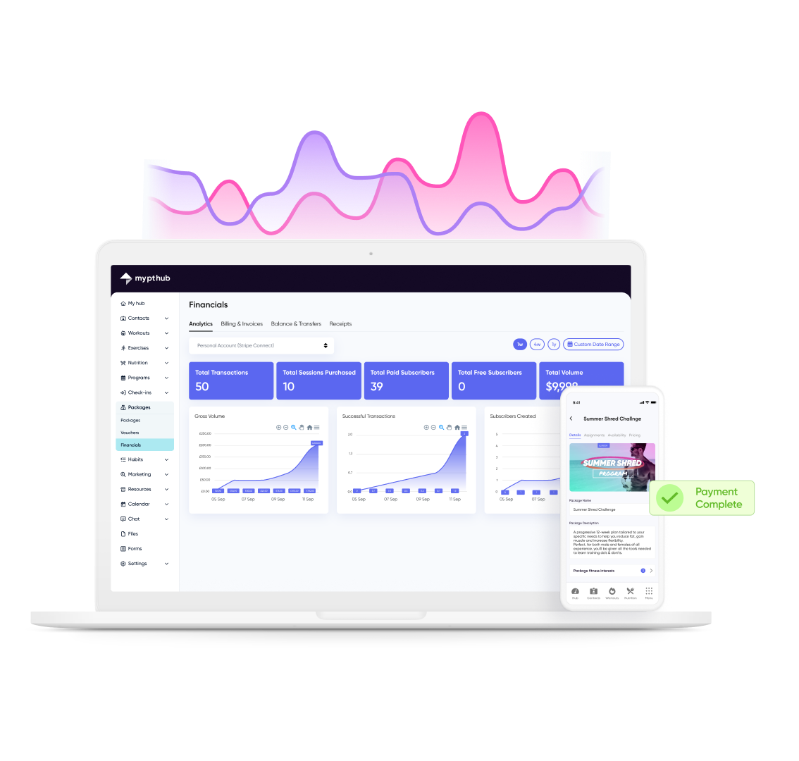 screenshot of My PT Hub